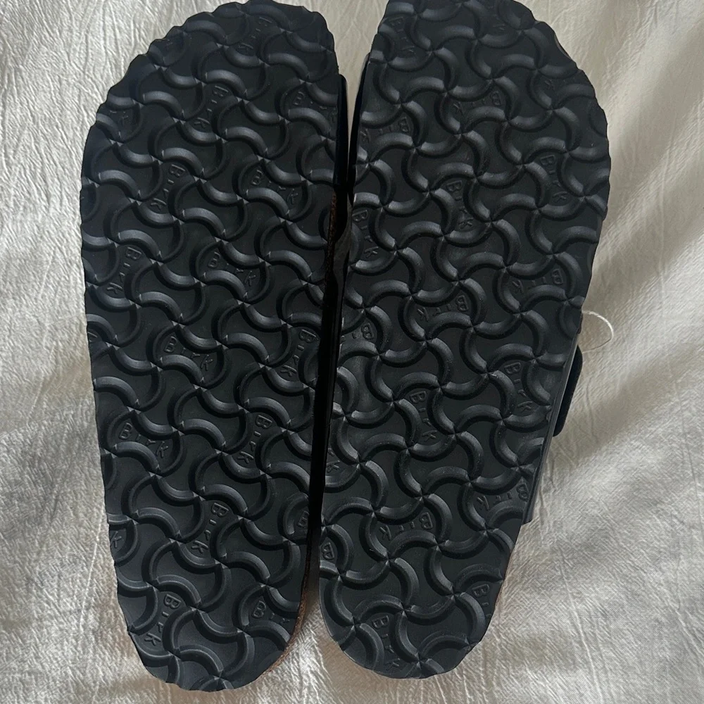 Birkenstock Women's Siena Black Patent Sandals with Big Buckles NWT Sz 40 - Picture 4 of 4